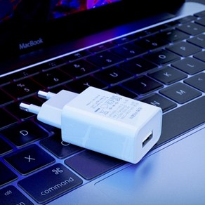 휴대폰 충전기 충전 어댑터 USB 코드, 5V 1A 블랙, 1개