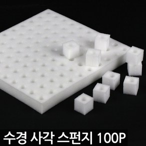 세인화분 수경재배 사각 스펀지 100P, 1개