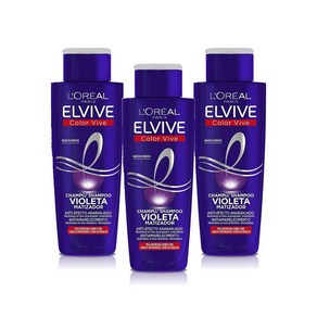 L'Oéal Pais Elvive 로레알파리 엘바이브 비올레타 샴푸 200ml 3팩, 3개