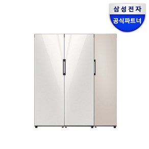 삼성전자 비스포크 키친핏 냉장고 RR39A7695AP RZ32A7665AP RZ24A5660AP 1도어 세트 메탈쿨링 코타화이트, 페어키트필요없음