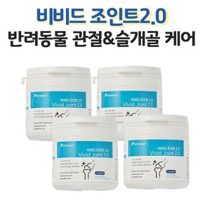 강아지 관절 영양제 슬개골 영양제 애견 영양제 관절 고양이 반려견 영양제 비비드 조인트2.0, 뼈/관절 강화, 4개, 비비드조인트2.0