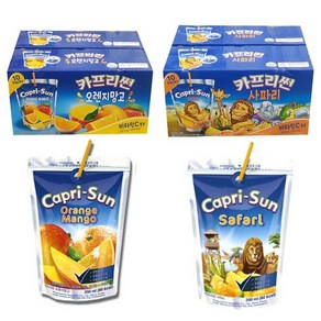 카프리썬 오렌지 망고 200ml x 20p + 사파리 200ml x 20p