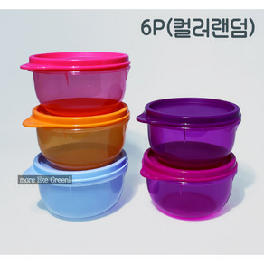 타파웨어 Tuppewae냉동 국 보관용기 260ml 세트, 6개