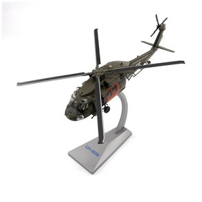 1/72 UH-60A 블랙호크 항공기 헬리콥터 다이캐스트 풀메탈 완제품 모형 비행기, 1개