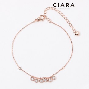 CIARA 14K Saviano 쎄이하트스톤 팔찌(GoldPlated)