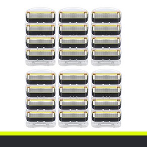 질레트 호환용 면도날 신형 프로글라이드 6팩 세트 총 24개입