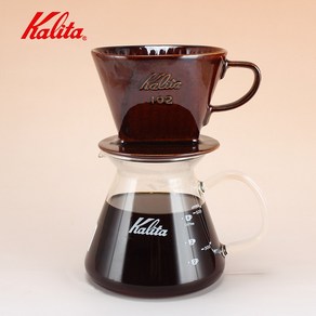 드립 커피 주전자 핸드 원두 용품 추천 내려먹는 Japan kalita 수제 포트 세트 팬 모양의 필터 유리 공유 냄비 3 구멍 필터 컵 필터, f 101, 1개