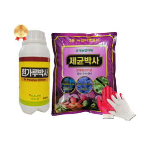 누림 흰가루박사 500ml + 제균박사500g 흰가루병 세균성병 시들음병 뿌리썩음병 흥농팜아그로, 바이러스박사 1L, 1개, 500g