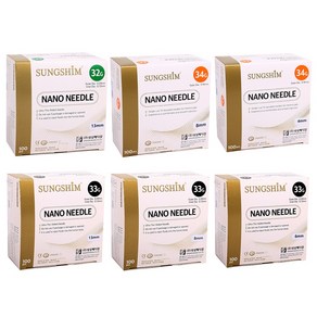 성심 나노니들 Nano Needle 1박스 100개입 32G 33G 34G (멸균주사침), 34G(8mm), 1개