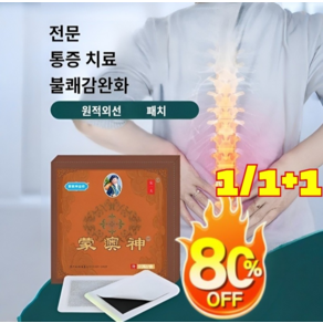 1/1+1 몽오신 원적외선 요추파스 통증 패치, 10매, 1개, 1개입