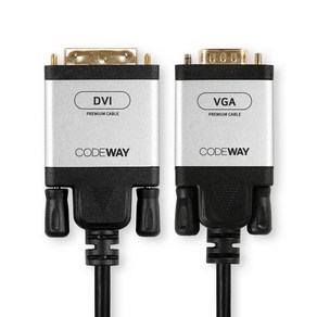 코드웨이 DVI-D to RGB VGA 케이블, DVI to VGA RGB 3M, 1개