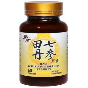 USTCM 전칠삼 단삼 500mg 60베지캡슐 전칠삼 추출물등복합물 Made in USA