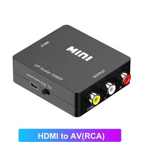 HD 1080P AV to 어댑터 RCA 호환 복합 변환기 N64 Wii PS1/2/3 Xbox One SNES용, 3) B Style HDMI TO AV, 1개