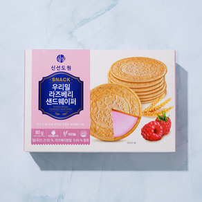 [메가마트]신선도원 우리밀 라즈베리 샌드웨이퍼 80g