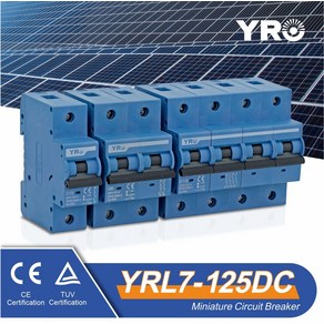 1P 2P 3P 4P DC 태양 미니 회로 차단기 80A 100A 125A PV 시스템 배터리 메인 스위치 YRL7-125DC, [01] 1, [03] 125A, 1개