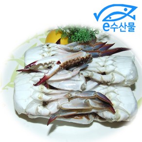 마산어시장 e수산물 손질된 절단꽃게 3L 큰크기 살 찬 절단된 꽃게 탕 찜용 재료 해물탕, 1개