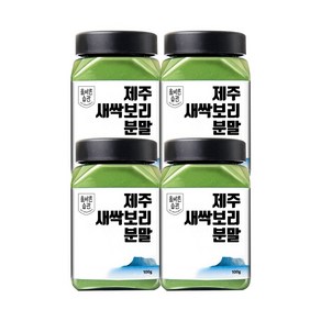 올바른습관 제주 무농약 새싹보리 분말, 새싹보리 분말 4개 (400g), 100g, 4개