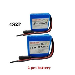 18650 리튬 이온 충전식 배터리 팩 카메라 모니터 DC 16.8V 충전기 4S2P 8800mAh 12V