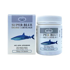 호주 네이쳐스탑 SUPER BLUE SHARK CARTILAGE 콘드로이친 상어연골 750mg 120캡슐, 3개, 120정