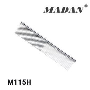 MADAN 마단 4인치 페이스 콤 M115H Moustache comb 미니콤 소형콤 파인/코오스, 1개