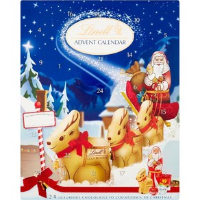 160g 린트 밀크 초콜릿 크리스마스 어드벤트 캘린 Lindt Christmas advent Calendar