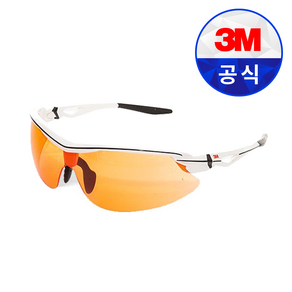 3M 스카치가드 김서림방지 보안경, AP305SG (주황/화이트프레임), 1개