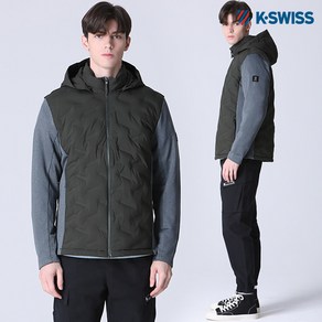 [케이스위스(K-SWISS)] 튜브 하이브리드 트레이닝 패딩자켓