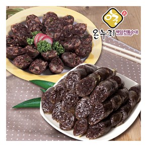 [백암전통순대] 찰순대1kg + 고기순대 1kg, 1kg, 2개, 상세 설명 참조