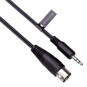 5-DIN MIDI - 3.5mm AUX TRS 잭 오디오 케이블 5핀에서 3.5mm 스테레오 플러그 스마트폰 PC 노트북 앰프 HI-FI 사운드 시스템과 호환 아날로그