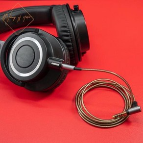 Hifi OFC 오디오 케이블 테크니카 ATH M50x M60X DJ 헤드폰용 밸런스드 2.5mm 4.4mm 플매트 Vol 리모컨 원격 마이크, 04 4.4mm Plugs, 1개