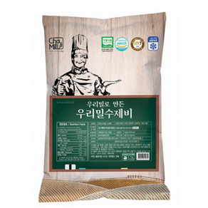 국산 간편한 냉동 우리 밀 수제비 1kg, 1개