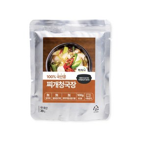 하리니 국산 양념 청국장, 20개, 100g