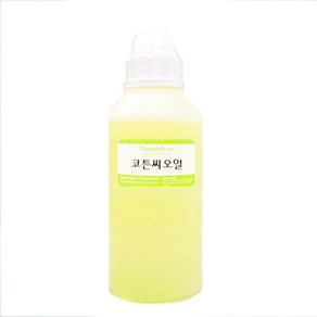 [더위치]코튼씨오일 500ml 목화씨오일 면실유 Cotton Seed Oil Gossypium Hebaceum, 1개