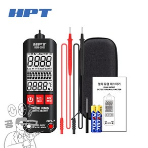 HPT HDM-2001 멀티 테스터기 검전기 전기 오토 듀얼 비접촉 휴대 전선 단선 누전 측정기, 1개