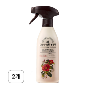 허브마리 1848 섬유탈취제 카멜리아 힐 본품, 400ml, 2개