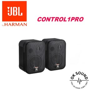 JBL CONTROL 1 PRO 스피커 1통 5.25인치 150W 2-Way 벽부형 카페 매장 회의 컴팩트라우드스피커 블랙색상