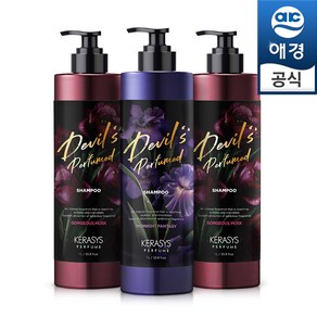 케라시스 데빌스 퍼퓸 샴푸/린스 1L x3개(고저스 머스크/미드나잇 판타지), 고저스 머스크x3개(샴푸), 3개