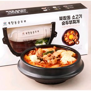 골든싸이]프레시지_북창동 소고기 순두부찌개 밀키트 2인분 620g 1개