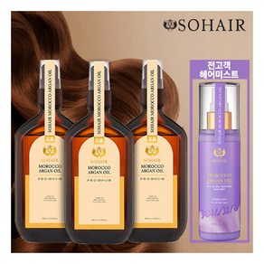 [쏘헤어] 모로코 아르간 오일 프리미엄 헤어 에센스 100ml * 3통 + 올인원 퍼퓸헤어 미스트 80ml