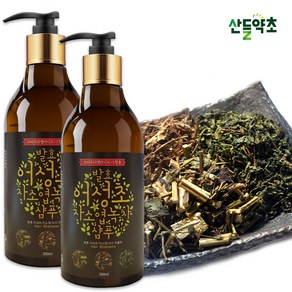 발효 어성초 녹차 자소엽 샴푸 300ml 발효샴푸 한방샴푸, 2개