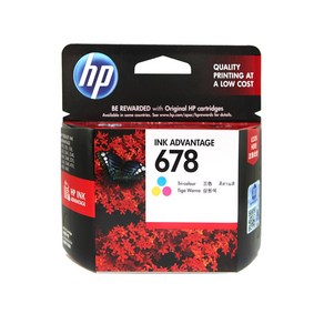 HP HP 678 잉크 CZ108AA 칼라, 컬러(CZ108AA), 3개