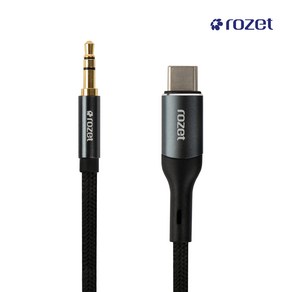 ozet 3.5TOC C타입이어폰젠더 CTOAUX 변환젠더 RX-80, 1개, 블랙