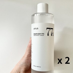 아누아 어성초 77% 수딩 토너 피부진정 대용량 [정품보장], 2개, 500ml
