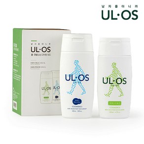 [로션] 우르오스 스킨밀크 200ml(중건성)+스킨워시 300ml 선물박스+쇼핑백 외