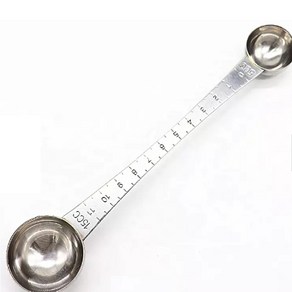 몰여와 양면 스텐 계량스푼 베이킹 이유식 5cc 15cc 20cm, 1개