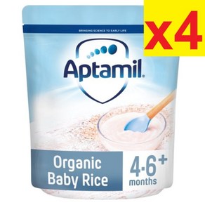 100g 4개 압타밀 오가닉 유기농 베이비 라이스 이유식 4-6개월 Aptamil Oganic Baby Rice