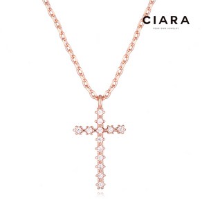 CIARA 14K Cesena 샤이닝S크로스 목걸이(GoldPlated)