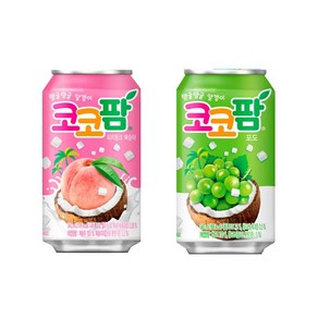 해태 코코팜 340ml 피치핑크x24캔+포도x24캔, 상세페이지 참조, 48개