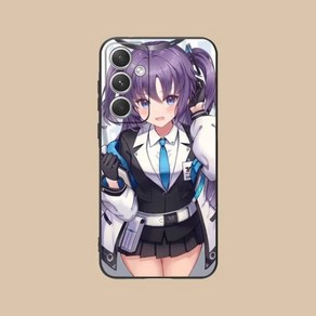 블루아카이브 삼성 갤럭시 케이스 핸드폰 Blue Achive Yuuka Mobile Phone Case fo Samsung Galaxy S24 S23 S22 S21 S20 S1