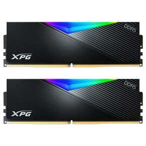 ADATA DDR5-6000 CL30 LANCER RGB 블랙 패키지 서린 (32GB(16Gx2)), 1개, 6000 CL30 LANCER RGB